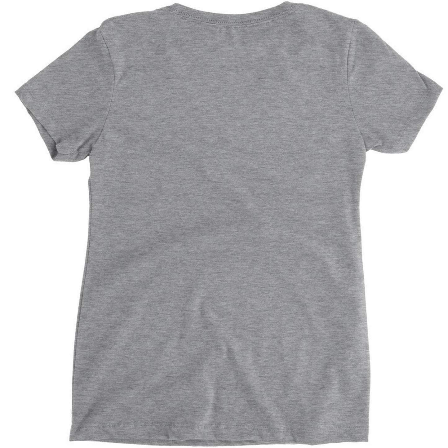 WPG Heart Women's V Neck | Teal on Athletic Grey