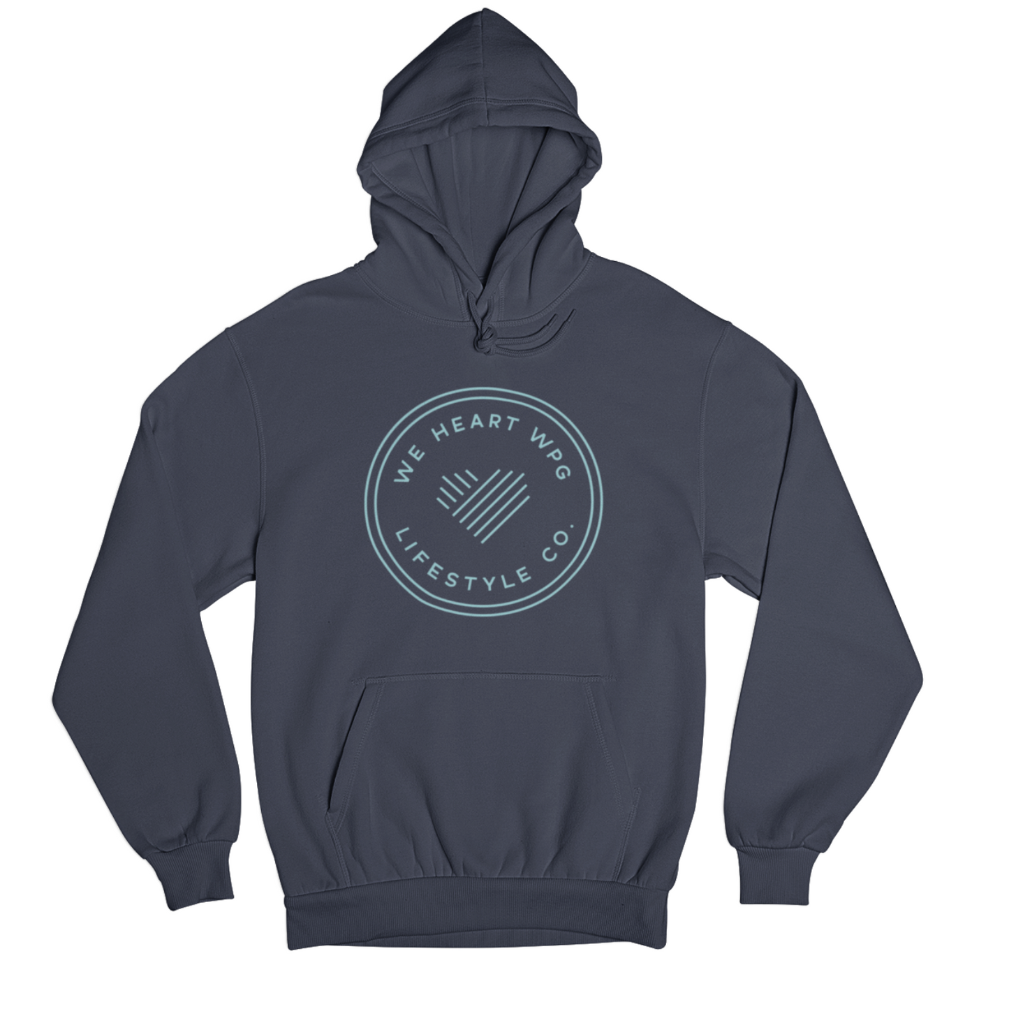 WHW Lifestyle Hoodie | Teal on Navy