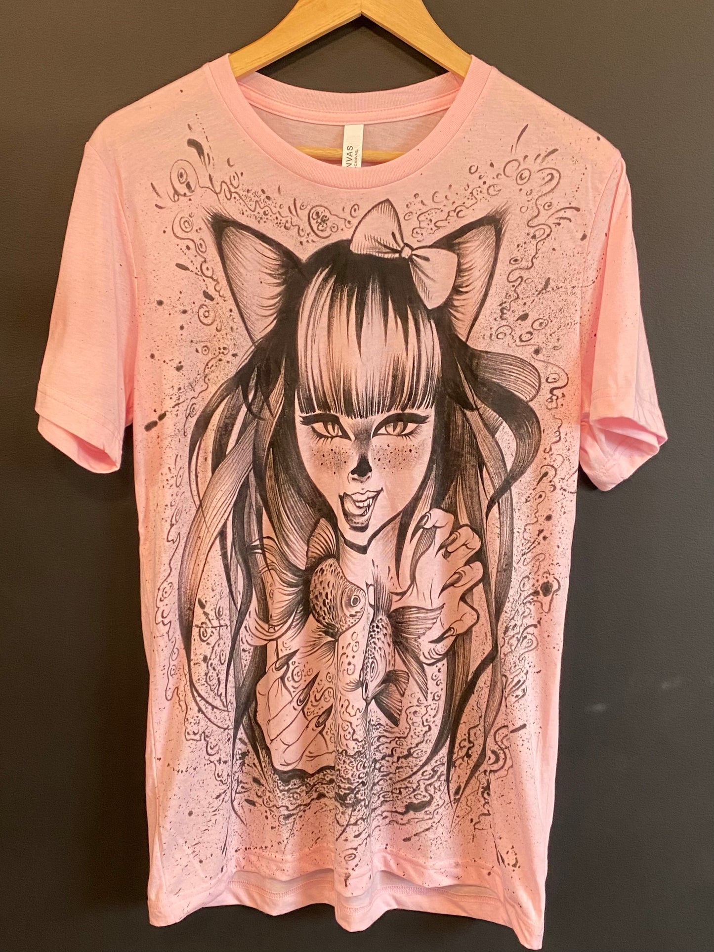 Light Pink Kitten Girl T-Shirt