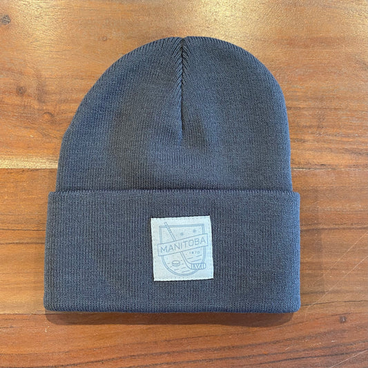 MB Hockey Toque | Ice Blue on Charcoal