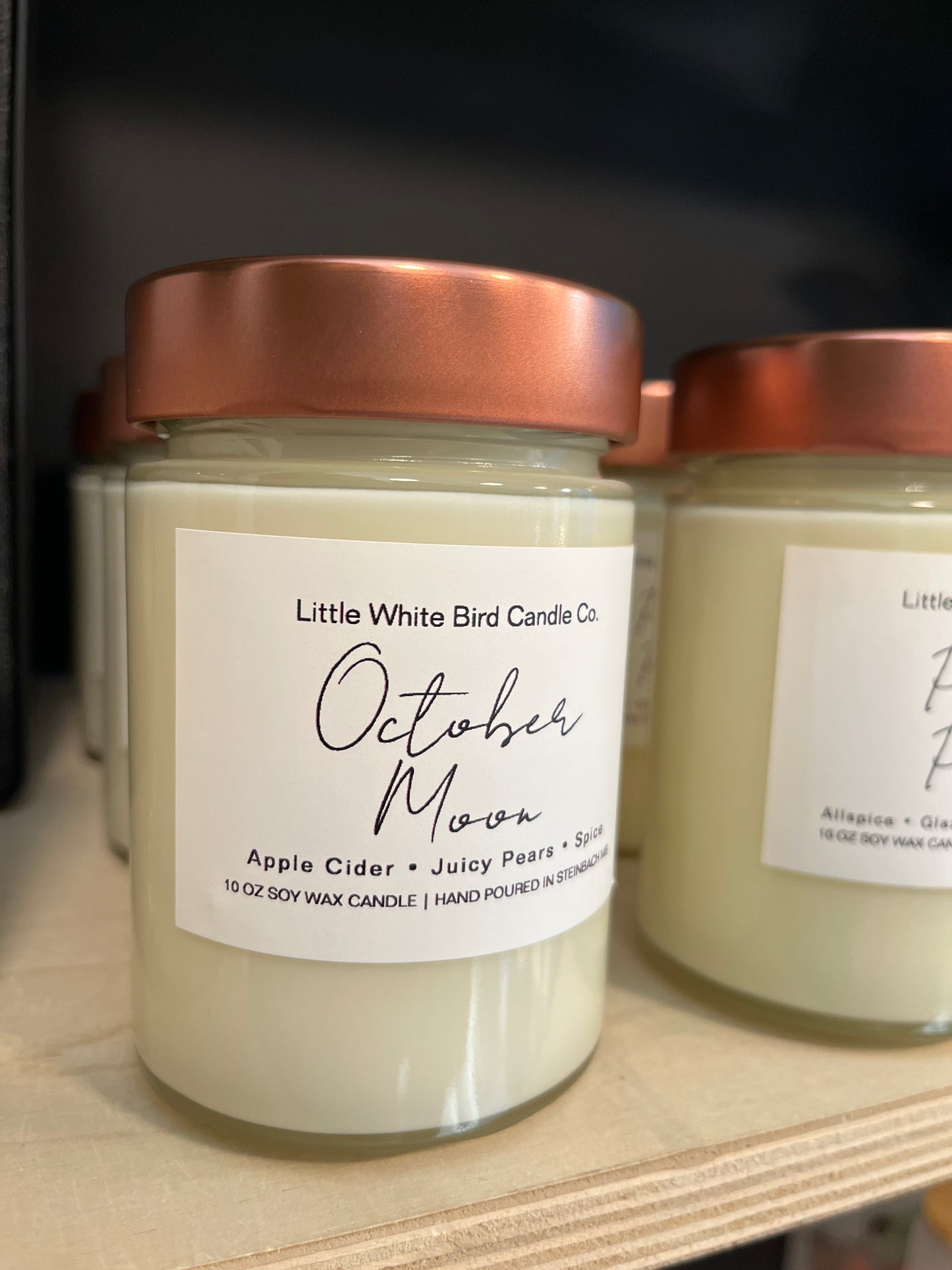 October Moon Candle
