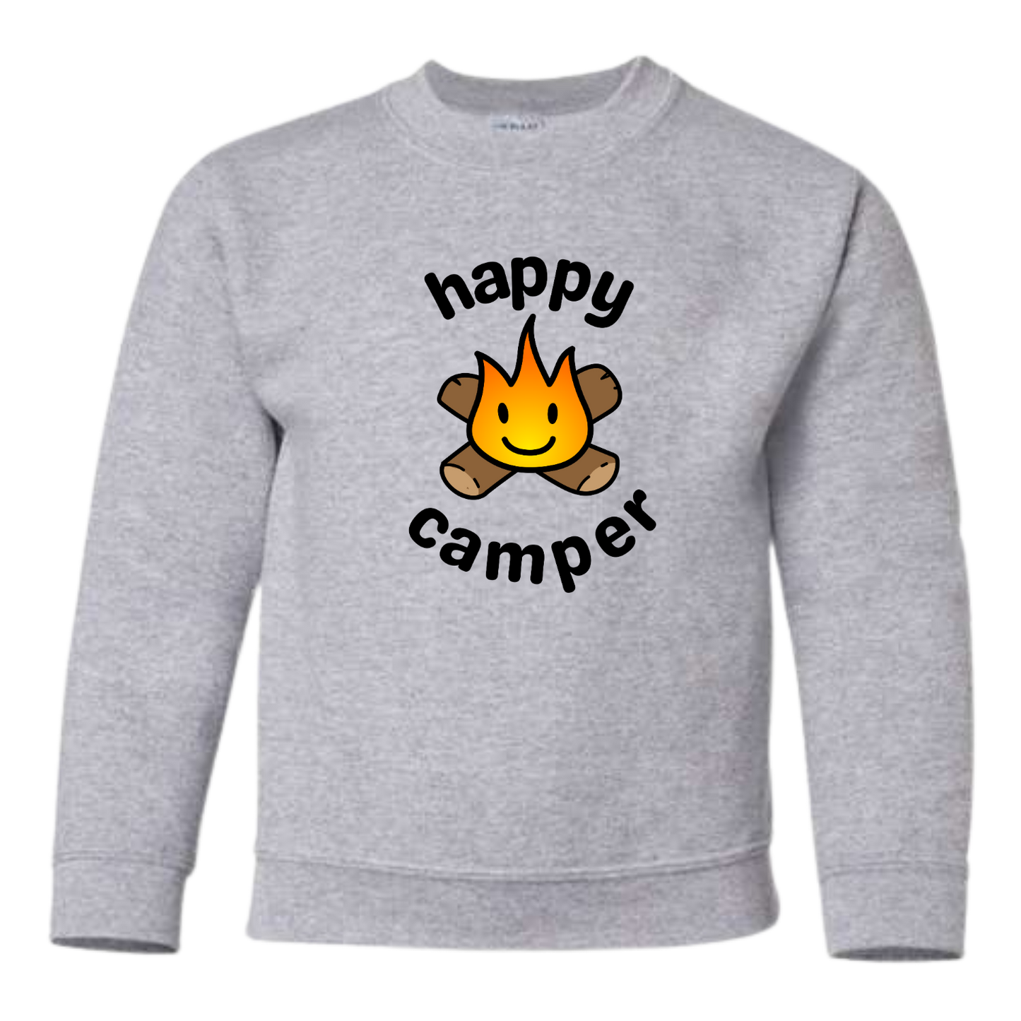 Happy Camper Youth Crewneck