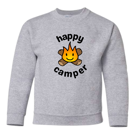 Happy Camper Youth Crewneck