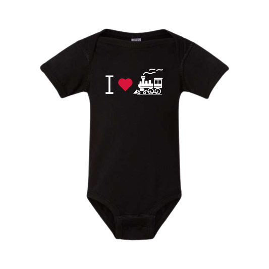 PDCR I Heart Trains Onesie