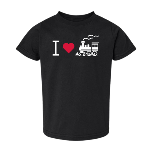 PDCR I Heart Trains Toddler Tee