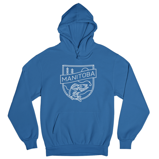 MB Angler Hoodie | White on Royal