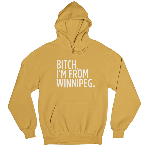 BIFW Hoodie | White on Mustard
