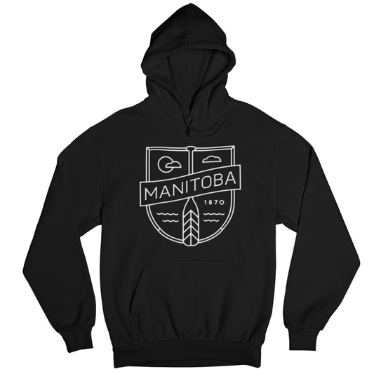 MB Cottage Hoodie | White on Black
