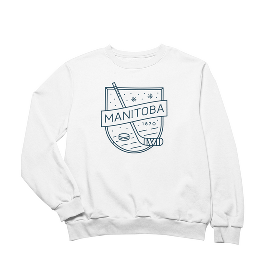 MB Hockey Crewneck | Navy on White