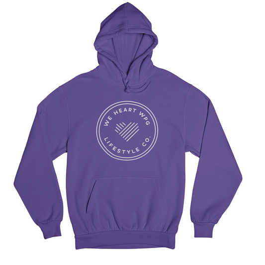 WHW Lifestyle Hoodie | White on Purple