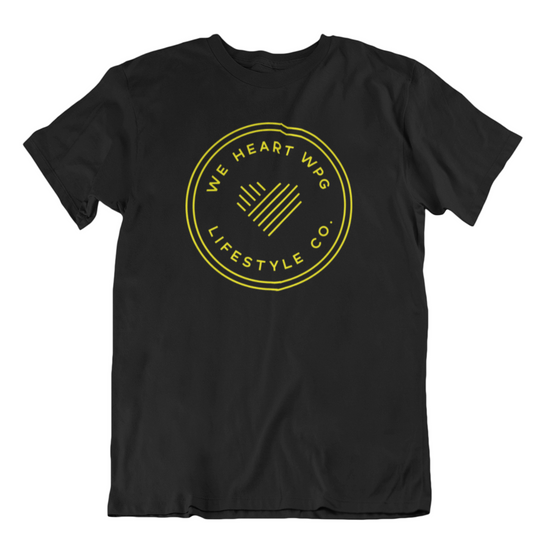 WHW Lifestyle Tee | Yellow on Black